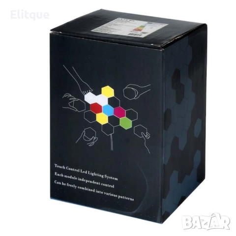 Комплект от 3 броя Модулен TOUCH LED панел тип „Honeycomb", снимка 3 - Други - 52853775