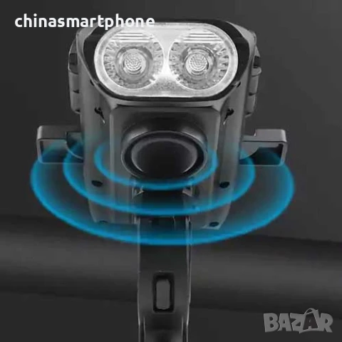 Фар за велосипед 4 в 1 – 6000Lm LED, Стойка за телефон, снимка 12 - Части за велосипеди - 50651901
