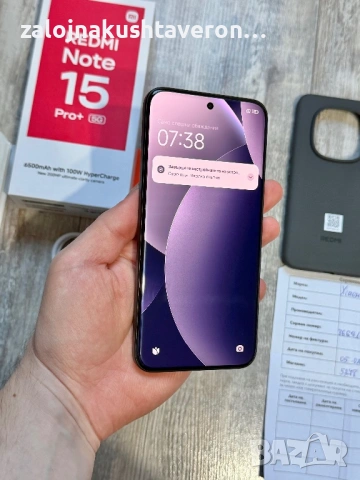 Redmi Note 15 Pro Plus 5G 512 GB 12+12 GB Ram Гаранционен Батерия 6500 mAh Като Нов , снимка 6 - Xiaomi - 53965421