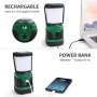 LED акумулаторен фенер за къмпинг, 2 бр /1000 LM, 4 светлинни режима, 4400 mAh Power Bank,, снимка 5