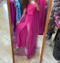 🍬 🤩 Нова бутикова дълга розова рокля с едно рамо - модел  “Princess” 🍬❤️, снимка 2