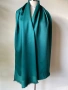 Тъмнозелен шал от сатен, снимка 4
