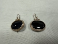 Сребърни обеци с черен оникс. №7766, снимка 5
