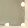 vidaXL Тоалетка с LED, бетонно сива, 60x40x140 см, снимка 7