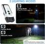 Преносим презареждащ се ултразвуков кучегон (LY-8063) с 2 предавателя и LED фенерче  , снимка 2