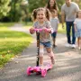 Детска сгъваема тротинетка 21st Scooter със светещи силиконови колела, розова, снимка 2