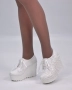 Обувки на платформа - бели - 2501 , снимка 2