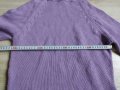 Лилав пуловер с поло на terranova , l size, снимка 2