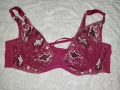 Ulla Popken 100 C Червен дантелен сутиен , снимка 9