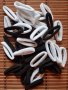 Обикновени ластици в черен и бял цвят - 48 броя в пакет, снимка 3