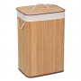 Кош за пране Бамбук, с капак, 40х30х60 см см, 72 литра, естествен цвят, снимка 1