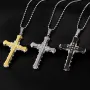 Jesus Crystal Cross / Кръстче с камъни - 3 модела, снимка 1