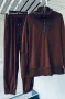 Красив анцуг/ комплект кежуал цвят кафе, снимка 2