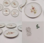 Винтидж порцеланови чинийки, снимка 2
