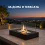 Настолна био камина с истински пламък и защитни стъкла – без комин, 35 см, снимка 5