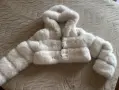 Бяло пухено яке fur coat , снимка 5