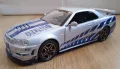 Количка Бързи и Яростни Nissan GT-R 34 Skyline, снимка 1