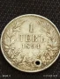 Сребърна монета 1 лев 1894г. Княжество България продупчена за НАКИТ, НОСИЯ, КОЛЕКЦИЯ 10946, снимка 5