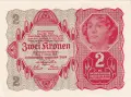 ⭐ Австрия 1922 2 крони UNC нова ⭐, снимка 2