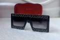 Gucci дамски слънчеви очила с камъни маска, снимка 6