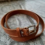 Мъжки колан от ЕСТЕСТВЕНА КОЖА – Ръчна изработка (Дължина до 150 см), снимка 4