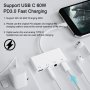 USB C към 2x3,5 mm, Type-C аудио, Type-C PD 3.0. Type-C сплитер 4 в 1, снимка 8