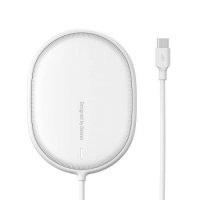 Зарядно за телефон Безжично 15W Baseus WXQJ-02 2A Ultra-Light MagSafe Бяло За iPhone 12, снимка 2 - Безжични зарядни - 38028010