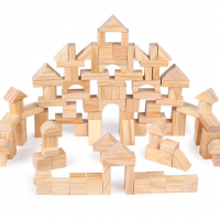 100 части класически дървен конструктор строител Топ качество, снимка 3 - Конструктори - 36529747