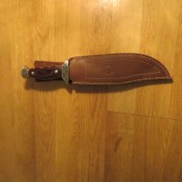 Стар испански  голям нож Esparcia с гравюри за ценители и колекционери., снимка 4 - Ножове - 37159138