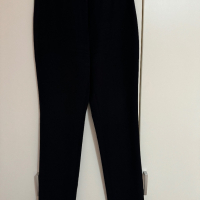 Дамски син официален дълъг панталон, права кройка, размер M/L, снимка 1 - Панталони - 44570064