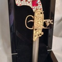Стар френски кремъчен пистолет за украса, снимка 4 - Антикварни и старинни предмети - 42122793