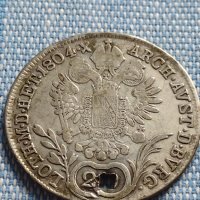 Сребърна монета 20 кройцера 1804г. Франц втори Будапеща Австрия 14958, снимка 6 - Нумизматика и бонистика - 42888416