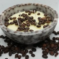 Свещ Купа кафе, снимка 1 - Ръчно изработени сувенири - 40242653