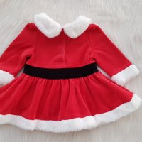 Коледна рокля 0-3 месеца, снимка 4 - Бебешки рокли - 42692771