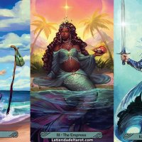 Разкошни таро карти с русалки: Mermaid Tarot и Oceanic Tarot, снимка 7 - Карти за игра - 34173963