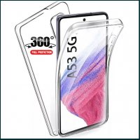Прозрачен 360° Градуса Кейс за Samsung Galaxy A13 4G / A33 5G / A53 5G, снимка 1 - Калъфи, кейсове - 37218029