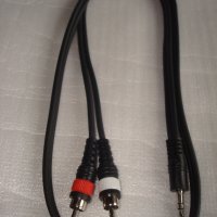 аудио кабел мини стерео жак - чинчове 1м., снимка 4 - Други - 30863047