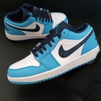 Nike Air Jordan 1 Low unc сини обувки маратонки размер 43 номер 42 налични маратонки нови ниски, снимка 12 - Маратонки - 39190651