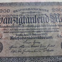 Райх банкнота-Германия- 20 000 марки / 1923 година- 17989, снимка 2 - Нумизматика и бонистика - 31015506