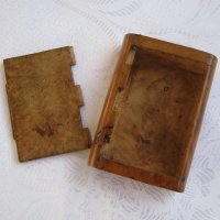 Стогодишна дървена кутия за цигари, снимка 7 - Антикварни и старинни предмети - 29185863