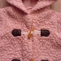 Бебешко палтенце за момиче 86/12-18 мес., снимка 3 - Бебешки якета и елеци - 42693393