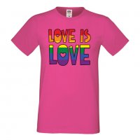 Мъжка тениска Love is Love 1 multicolor Прайд,Празник.Повод,Изненада, снимка 9 - Тениски - 37103142