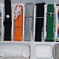 Смарт часовник P9 със слушалки и 7 различни каишки подходящи за всеки повод., снимка 2 - Дамски - 42557754