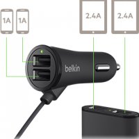 Belkin зарядно с 4 USB порта за леки автомобили, ново, немско, внос от Германия., снимка 7 - Аксесоари и консумативи - 31430156