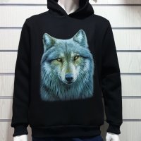 Нов мъжки суичър с дигитален печат Вълк, Серия вълци, снимка 5 - Суичъри - 30197534