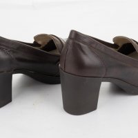 Дамски кожени обувки в тъмнокафяво марка Amparo Infantes , снимка 5 - Дамски обувки на ток - 38471596