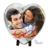 Декоративен фото-камък с форма на сърце, подарък за всеки празник, снимка 3 - Романтични подаръци - 39183536