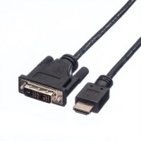 Кабел DVI към HDMI Roline 11.04.5532 Черен, 3м DVI-D to HDMI High Speed, снимка 2 - Кабели и адаптери - 31361753