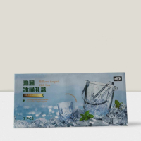 Комплект от деликатно стъкло,6 чаши и купа за лед с удобни щипки, снимка 6 - Чаши - 44926491