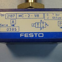 пневматичен вентил Festo 2187 MC-2-1/8 Solenoid Valve, снимка 4 - Резервни части за машини - 37514407